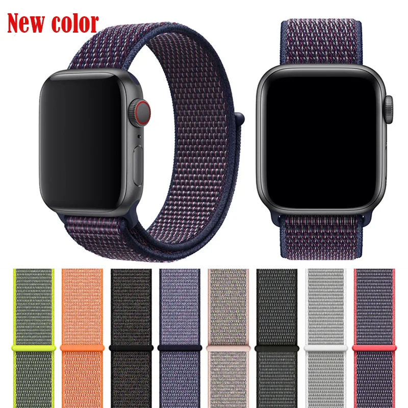 Ремешок для часов Apple Watch Series 1/2/3/4 легкий мягкий дышащий плетеный 40/44/38/42 мм новые