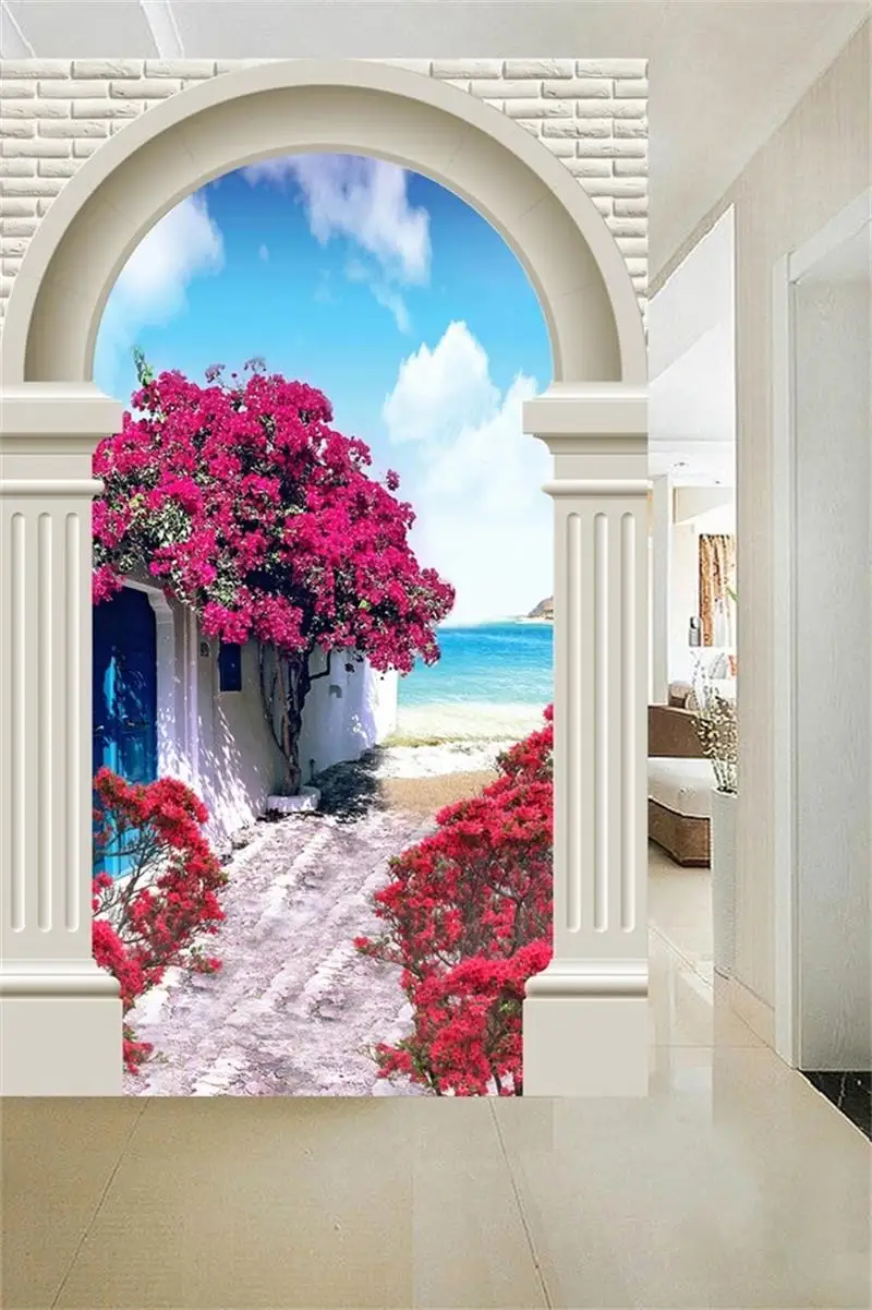 Пользовательские 3d фото обои гостиной крыльцо Фреска Европейский стиль