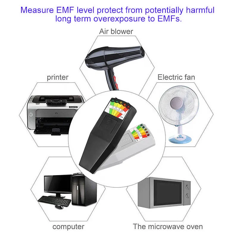 Детектор магнитного поля EMF с батареями 9 В привидение охота Паранормальное