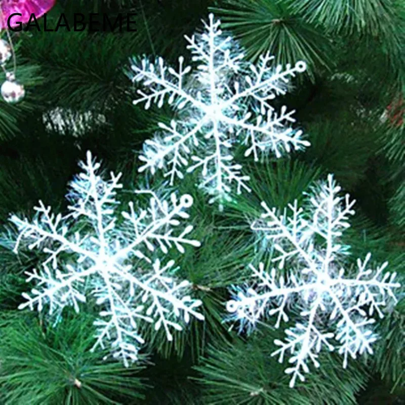 30 шт. Рождественская елка DIY снежинка новый год натальные Noel рождественские