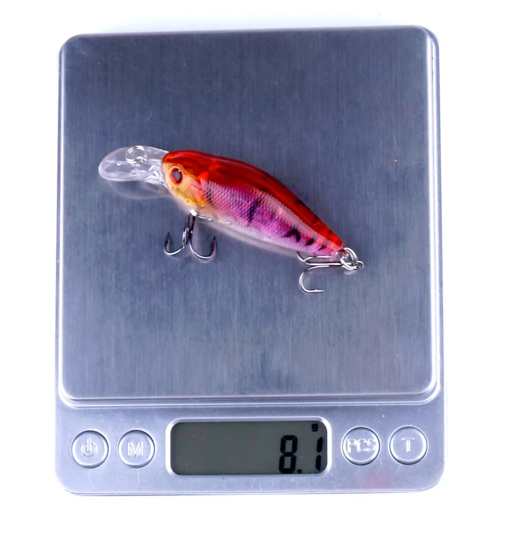 HENGJIA 1 шт. Pesca искуственные рыболовные приманки для рыбалки 8g 6 5 см воблеры pesca