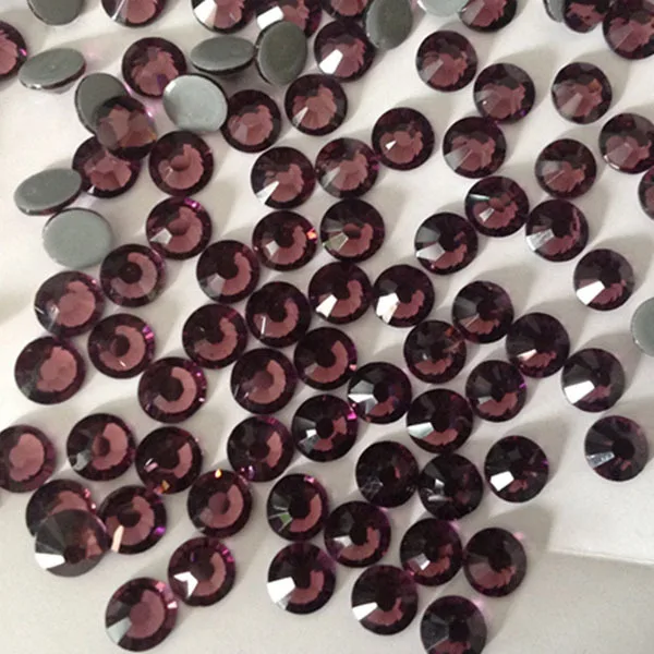 

SS10 Amethyst hotfix rhinestone 1440pcs each lot high quality levels stones by China post air mail free shipping