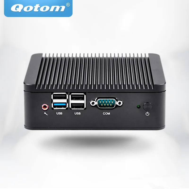 OEM/ODM безвентиляторный мини ПК Qotom Q180P/Q190P с процессором Celeron J1800/J1900 на плате 1080P 4