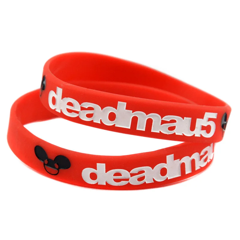 1 шт. силиконовый резиновый браслет Deadmau5 ширина 1/2 дюйма взрослый размер|Браслеты