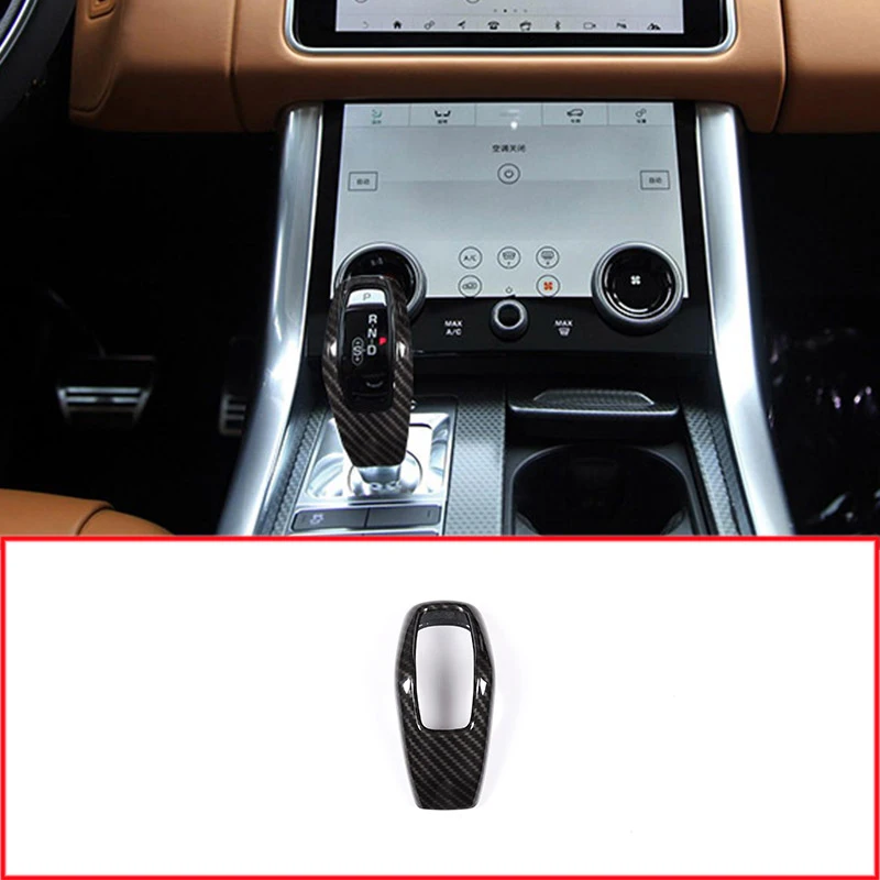 Carbon Fiber Style For Land Rover Range Sport 2018 Abs Plastic Gear Shift Head Cover Trim Car Accessory | Автомобили и мотоциклы