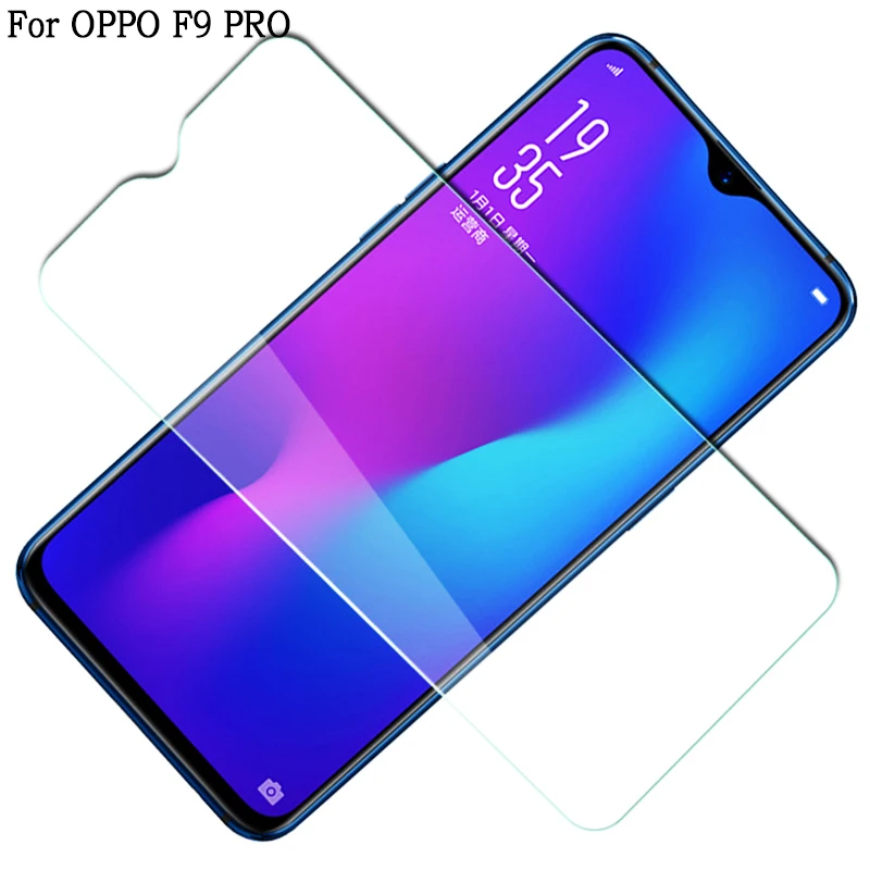 BUYFUN 2 шт HD закаленного Стекло на для OPPO F9 PRO Чехол телефона чехол Экран протектор
