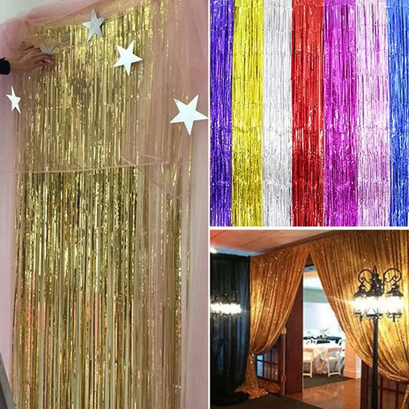 Lumi вечерние металлическая бахрома-шторы Вечерние Блестки из фольги для дома