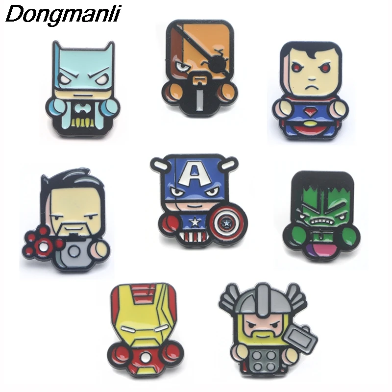 P3856 Dongmanli Fashion Cartoon Cute Metal Enamel Brooches and Pins Collection Lapel Pin Backpack Badge Collar Jewelry