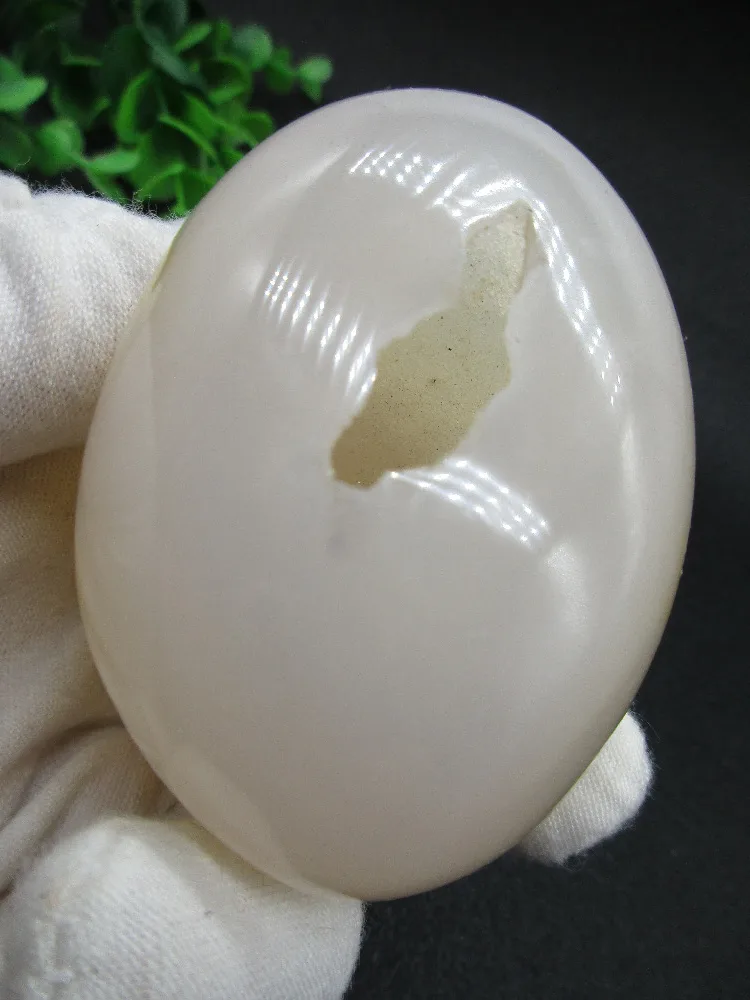 High Quality Unique Natural Mineral White Agate Hole Cave Specimen Feng Shui Collection | Дом и сад