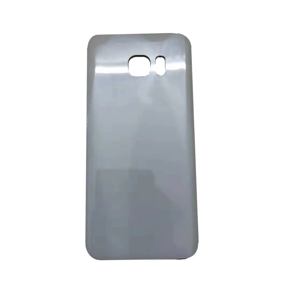 Задний S7 Корпус чехол для samsung Galaxy S7 S7 край G930F G935F батарея задняя панель Стекло с Стикеры черный/золотой/синий