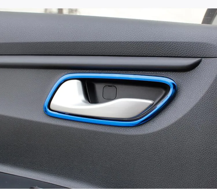 

For Kia Rio 4 X-Line Inner door pull cover interior bowl circle car-styling Interior Mouldings Accessories part 2017