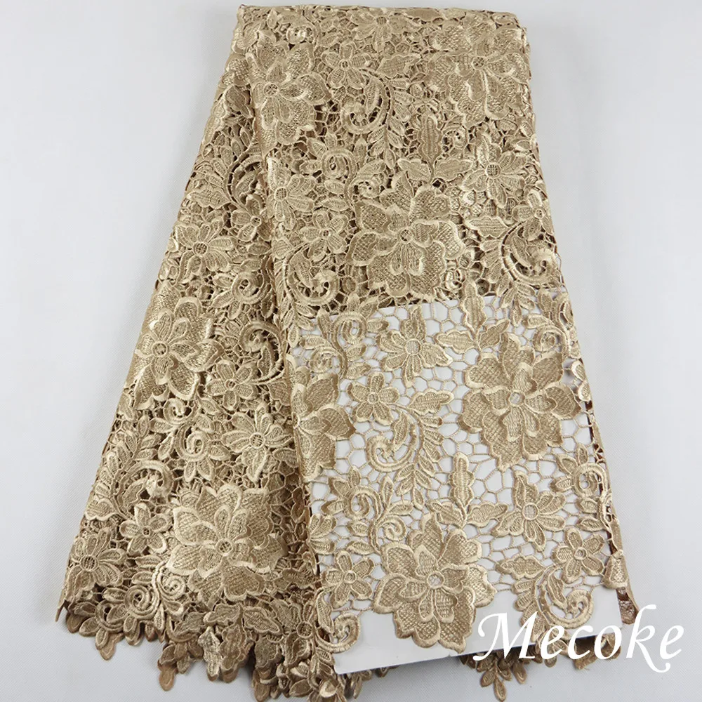 Top Selling Water soluble lace African Organza Guipure Lace Fabric For Wedding Dress Fast Delivery And High Quality French cord | Дом и сад