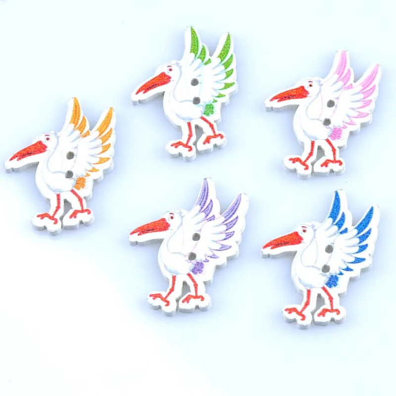 Деревянные пуговицы для шитья, 26x34 мм, 50 шт.