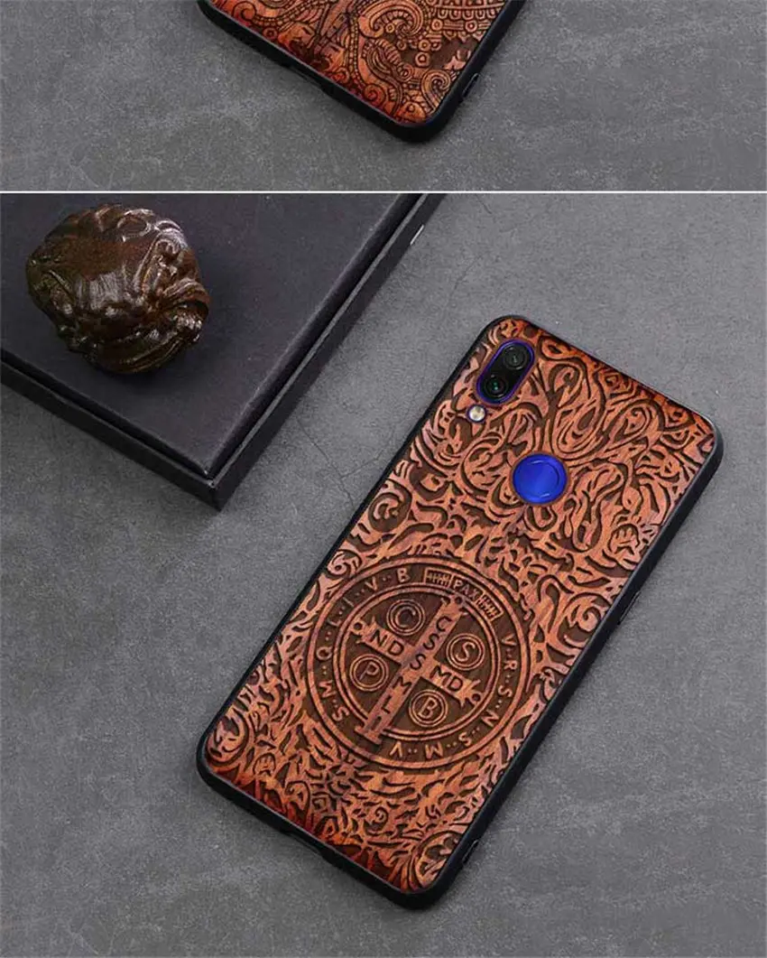 Чехол для Redmi Note 7 из натурального дерева, чехол для Xiaomi Redmi Note 7 Note7 Pro, чехол из палисандра, ТПУ, ударопрочный чехол на заднюю панель, чехол для телефона