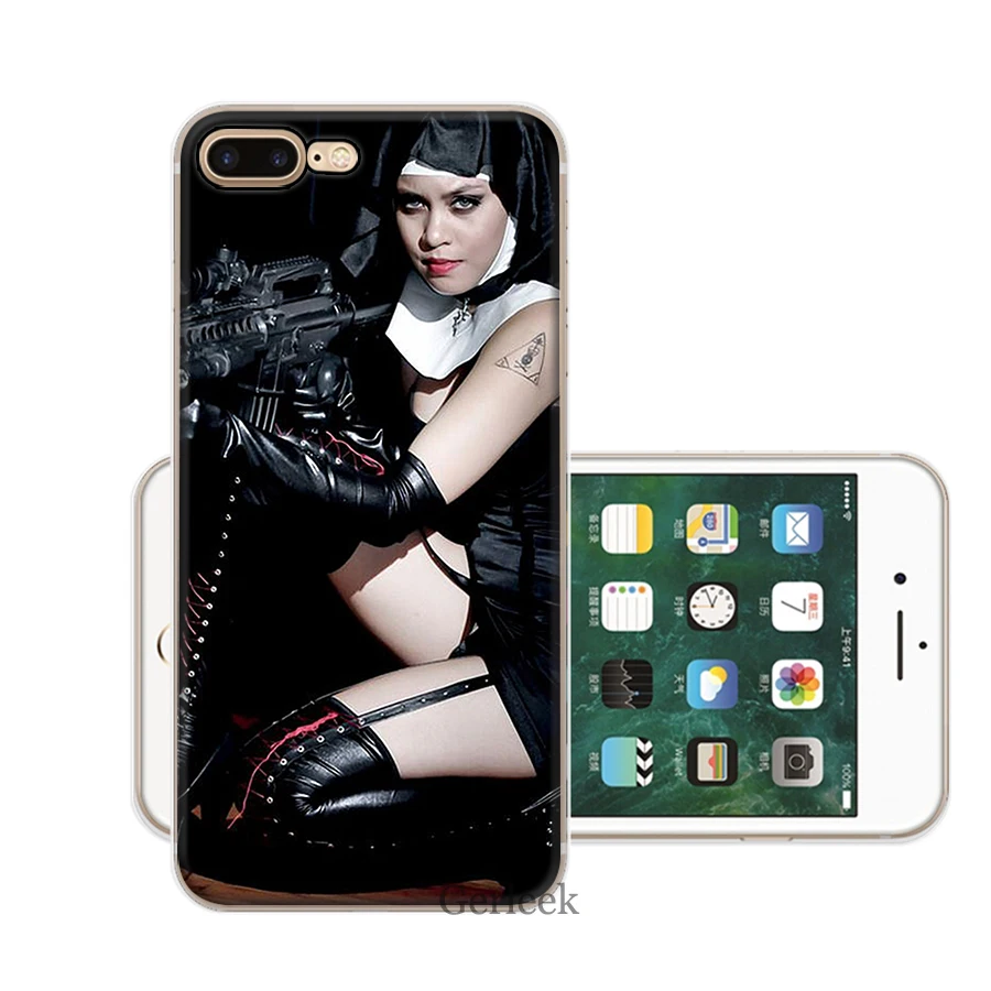 Забавный сестра Нун сексуальная девушка чехол для телефона iPhone 7 8 6 6S 5 5S SE 11 Pro XR X XS