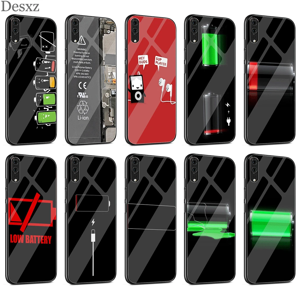 Аккумуляторные барабаны стеклянный чехол TPU для Huawei P30 P10 P20 P Smart Mate 10 20 Lite Pro Y6 Y9 Honor