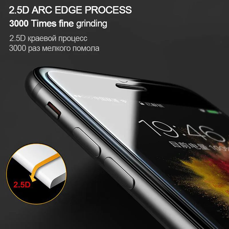 Weiiziy для iphone 8 plustempered Стекло 2.5D 9 H защитный Экран протектор iPhone плюс крышка