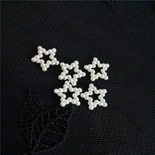 New 2/4/6/8mm ABS Imitation Pearl Bow Pentagram Peach Heart Flower DIY Accessories Cheap Wholsale Flat Bottom Patch | Украшения и