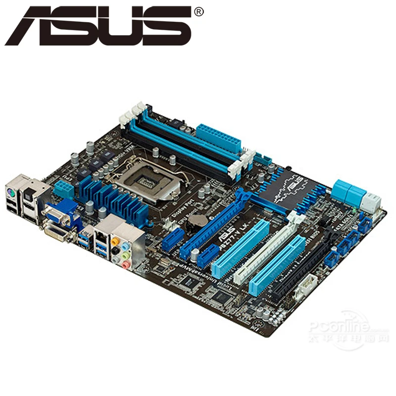 Настольная Материнская плата Asus P8Z77 V LK Z77 Socket LGA 1155 i3 i5 i7 DDR3 32 Гб ATX UEFI BIOS