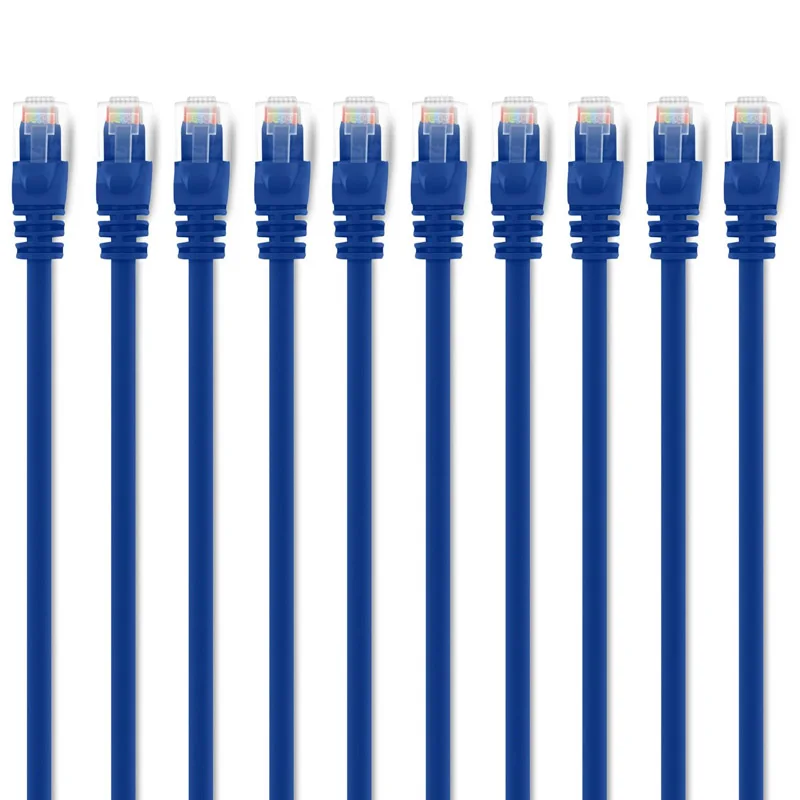Cat6 Высокое качество 1 2 м 4 фута синий RJ45 8P8C Ethernet без зацепок Соединительный