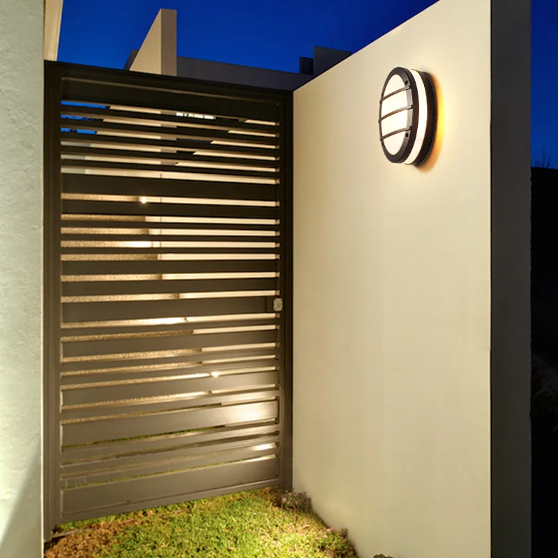 

Nordic Post Modern Aisle Outdoor Waterproof LED Wall Lamp Simple Balcony Courtyard Decor E14 Wall Lights Fixture