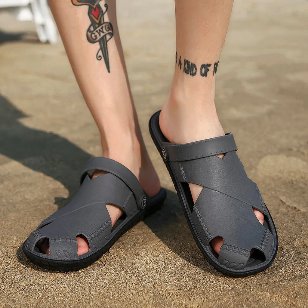 Новинка 2019 года сезон весна-осень Мужская модная пляжная обувь на плоской