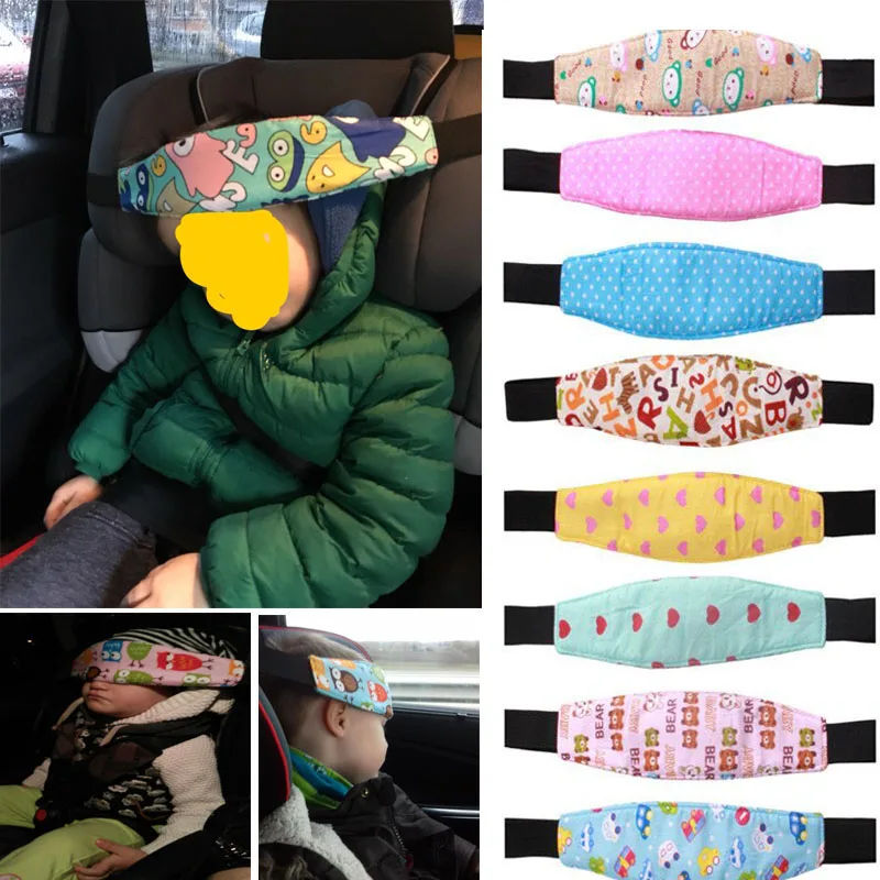 

New Car Safety Seat Sleep Positioner Infants And Baby Head Support Pram Stroller Fastening Belt Adjustable