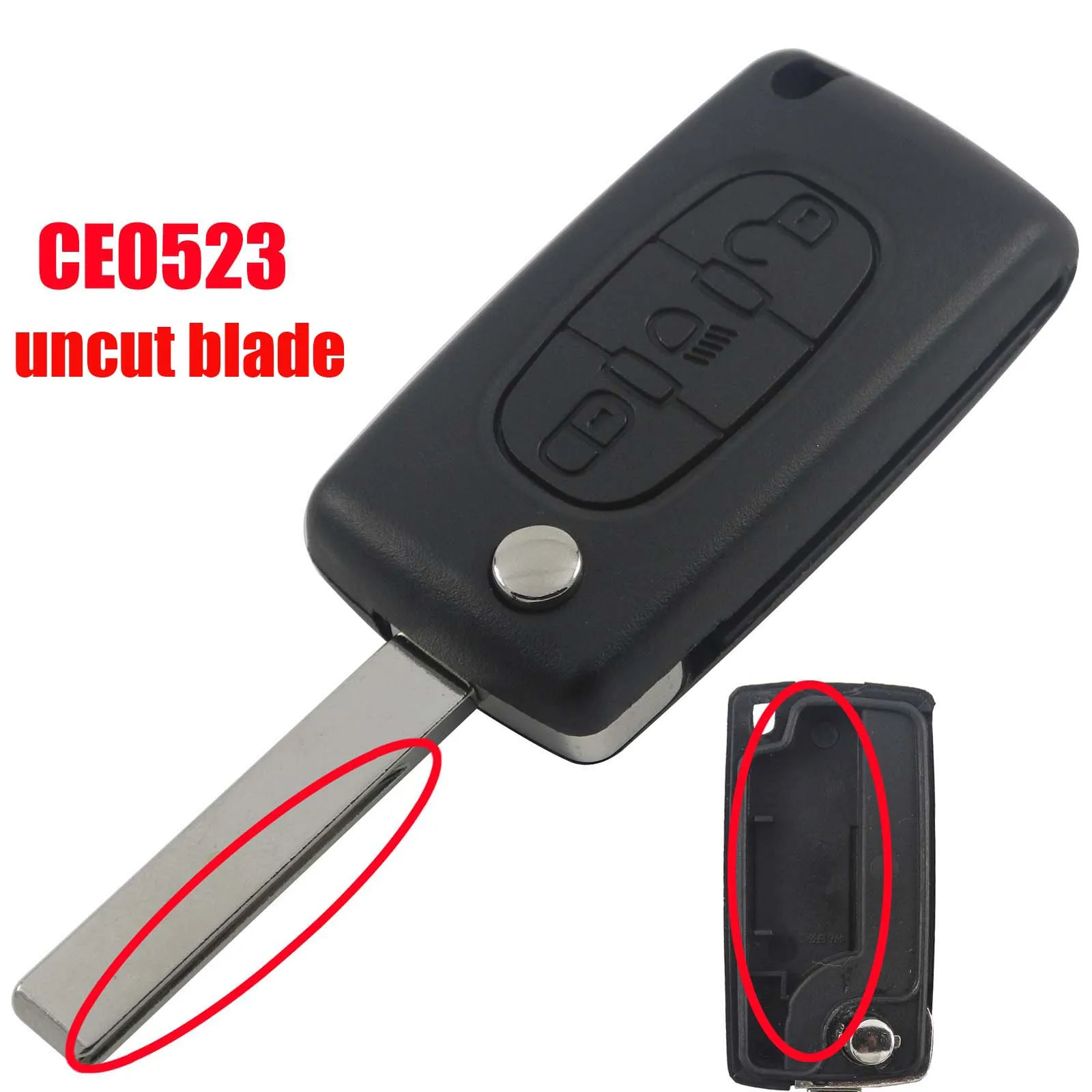 3B CE523 VA2 Jingyuqin ключи чехол в виде ракушки для peugeot 307 407 308 607 для Citroen C2 C3 C4 C5 C6 C8 XSARA пика CE523 HU83 CE536 VA2 - Цвет: 3B CE523 VA2