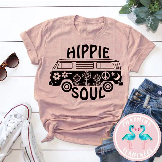 Футболка Hippie Soul гранж tumblr футболки уличный стиль эстетика графика смешная