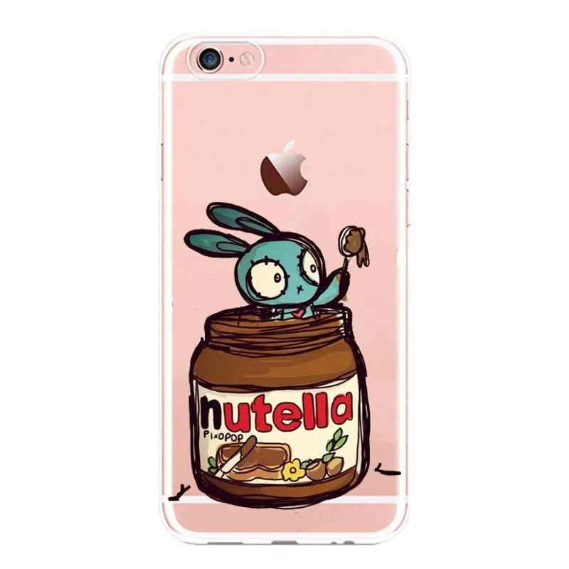 С милым дизайном tumblr Nutella силиконовый чехол для iPhone X XS XSMAX XR 6plu 5 5S SE 7 plus 8 плюс чехлы