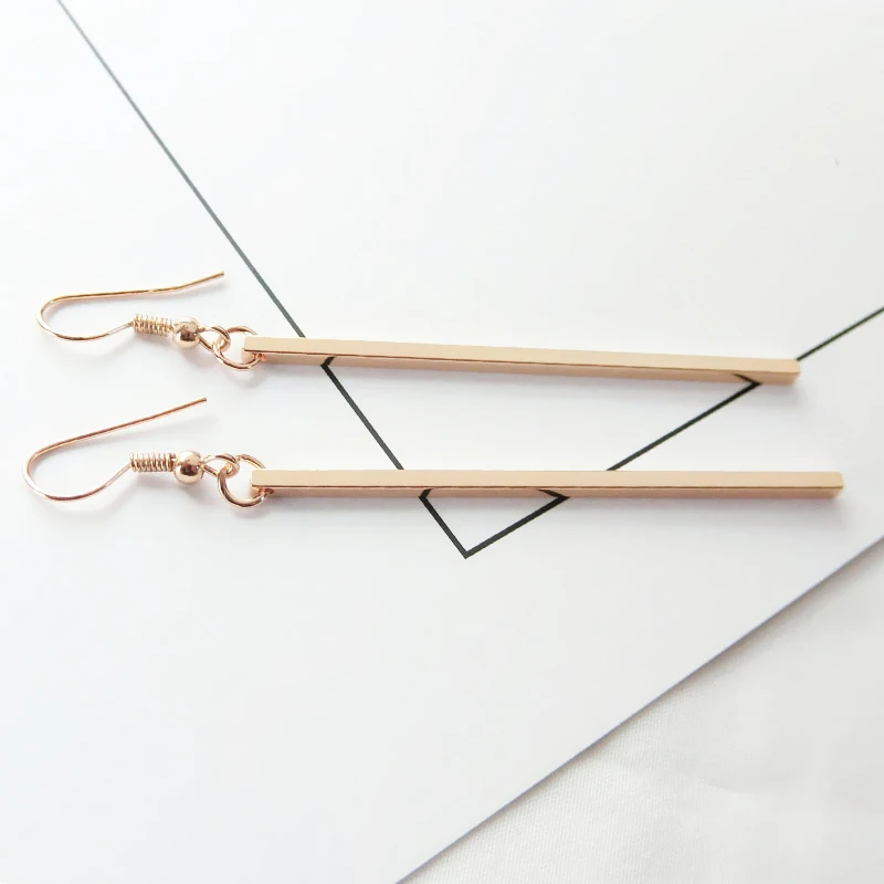 Гипоаллергенные длинные висячие серьги для девушек женские изысканные 2 шт./пара