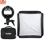 Godox 60x60 см Flash soфтbox Kit с S-образным кронштейном Bowen Mount Holder Для камеры Photo Studio