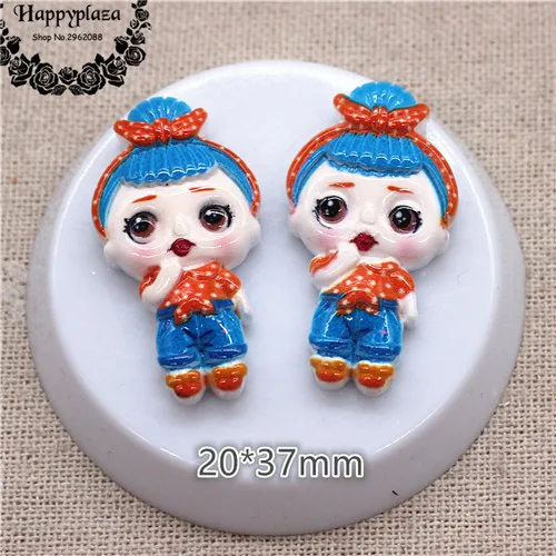 big 10pcs Новинка,, кавайный миниатюрный Кабошон из смолы для больших и маленьких девочек с плоской задней поверхностью, художественная поставка, сделай сам, скрапбукинг - Цвет: big 10pcs