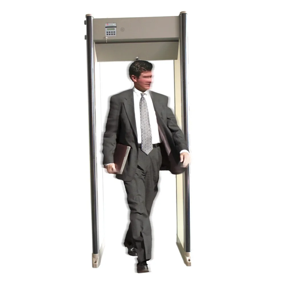 

Free Shipping High Sensitivity Door Frame Metal Detector and 33 Zones Walkthrough Metal Detector for security checking