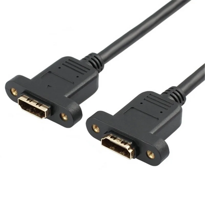 HDMI V1.4 19pin Женский к женскому 3D 1080P HD Удлинительный кабель с винтовым отверстием