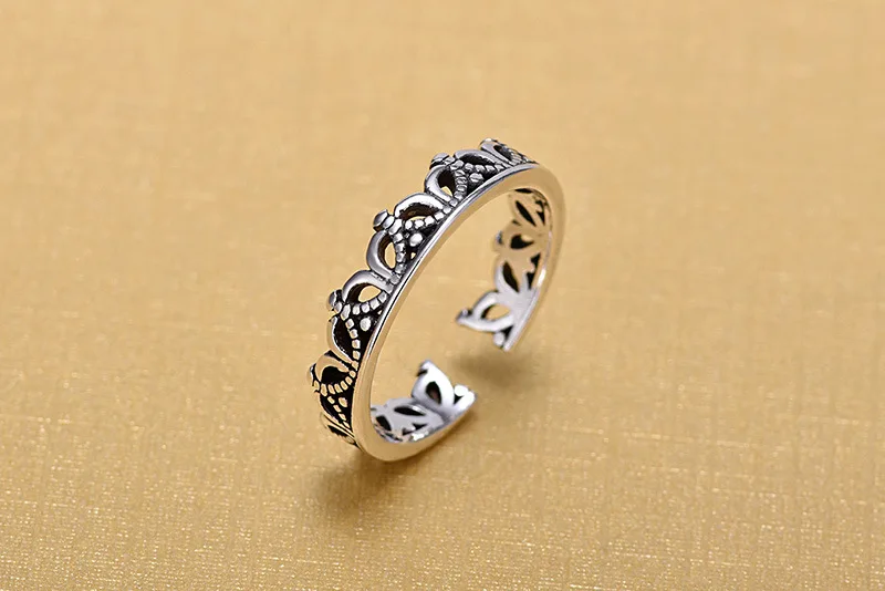 925 пробы серебряные Открытые Кольца для женщин оригинальные ювелирные изделия