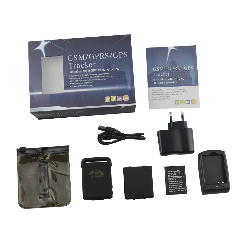 Мини GPS GSM GPRS трекер для автомобиля транспортного средства мотоцикла 102B TK102B SOS