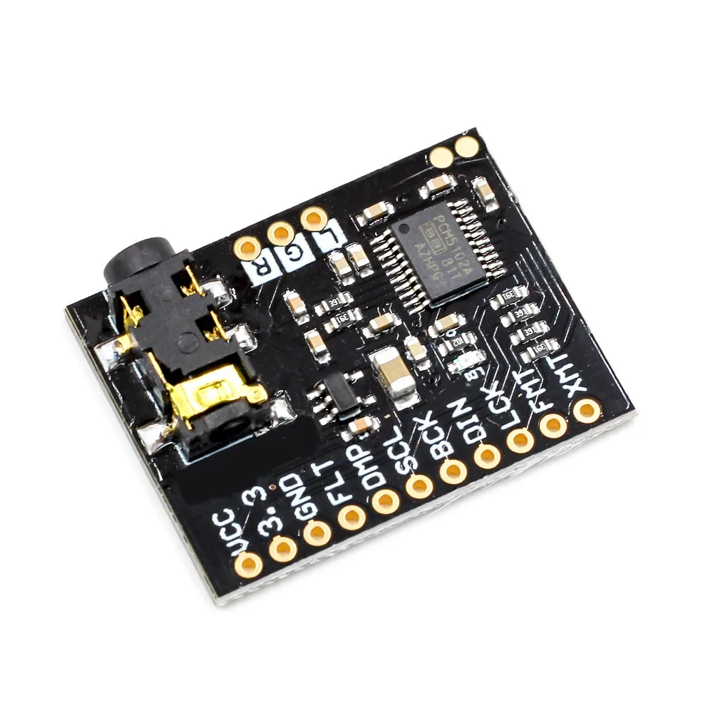 Новый PCM5102A DAC звуковая карта плата pHAT 3 5 мм стерео разъем 24 бит цифровой аудио