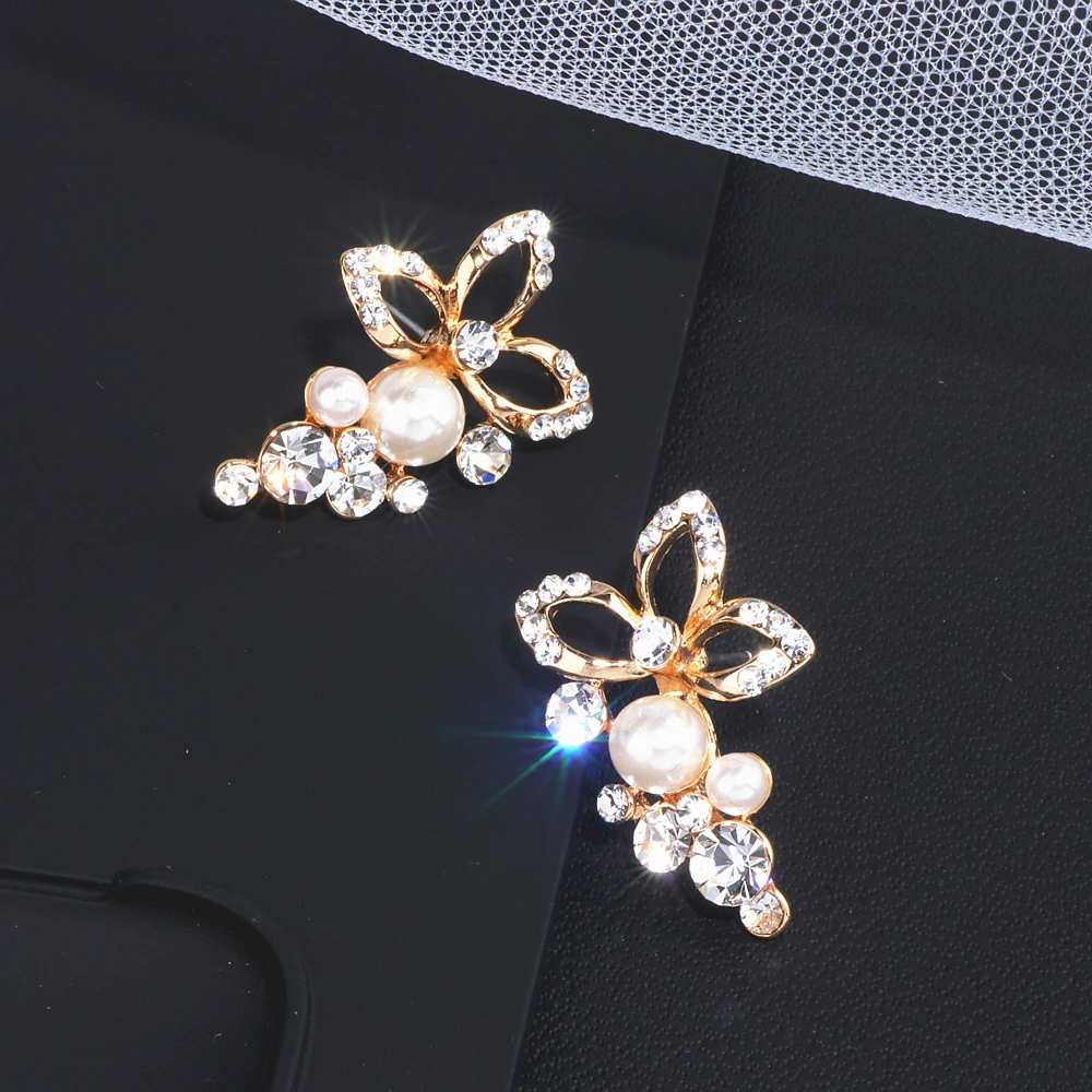 Classic Elegant Simulated Pearl Crystal Drop Earring For Women Brides Wedding Earrings Brincos Fashion Party Jewelry Gifts WX128 | Украшения