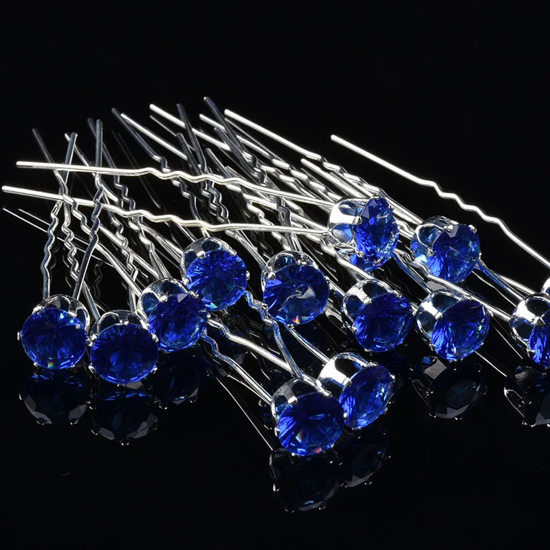 Fashion 10PCS/Set Hair Clip Hairpin Accessories Bride Crystal 10 Colors Elegant Top Grade Korean For Woman F |