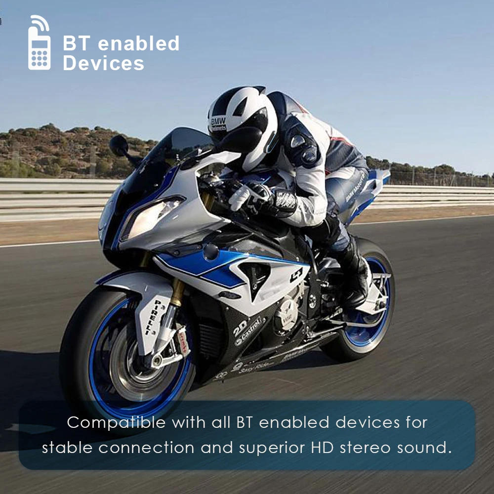 Мотоциклетный шлем гарнитуры беспроводные Bluetooth езда Handsfree FM Радио стерео MP3