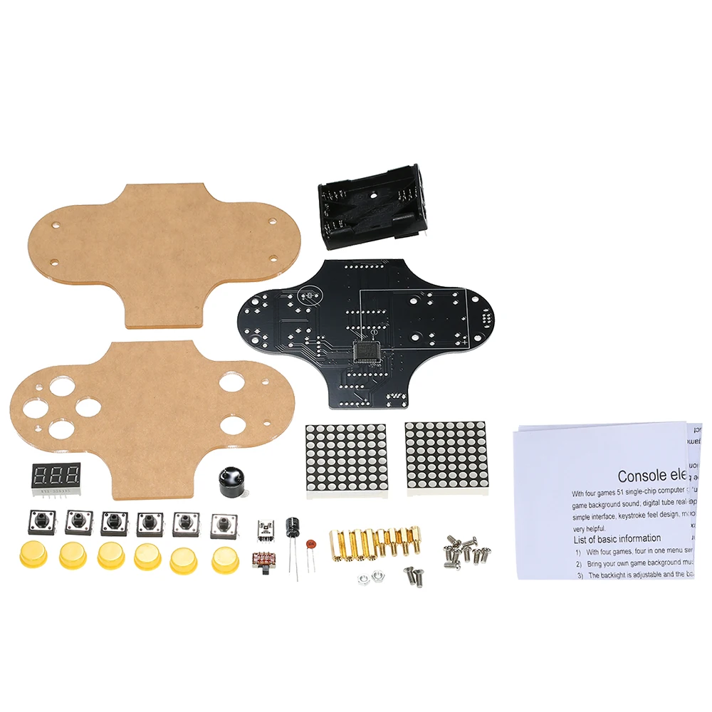 Модернизированное электронное DIY игровой консоли набор V2 паяльная практика с