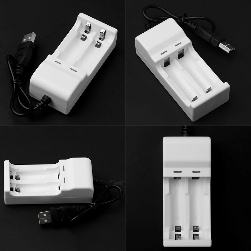 Интеллектуальное зарядное устройство 2 слота 1 В USB для перезаряжаемой NiMH NiCd AA AAA