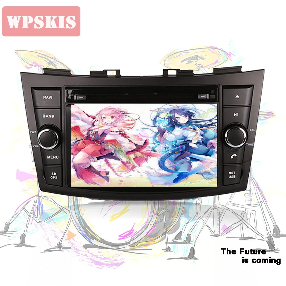 Для suzuki swift 2011 2014 Автомобильная навигационная система gps dvd Аудио мультимедийный