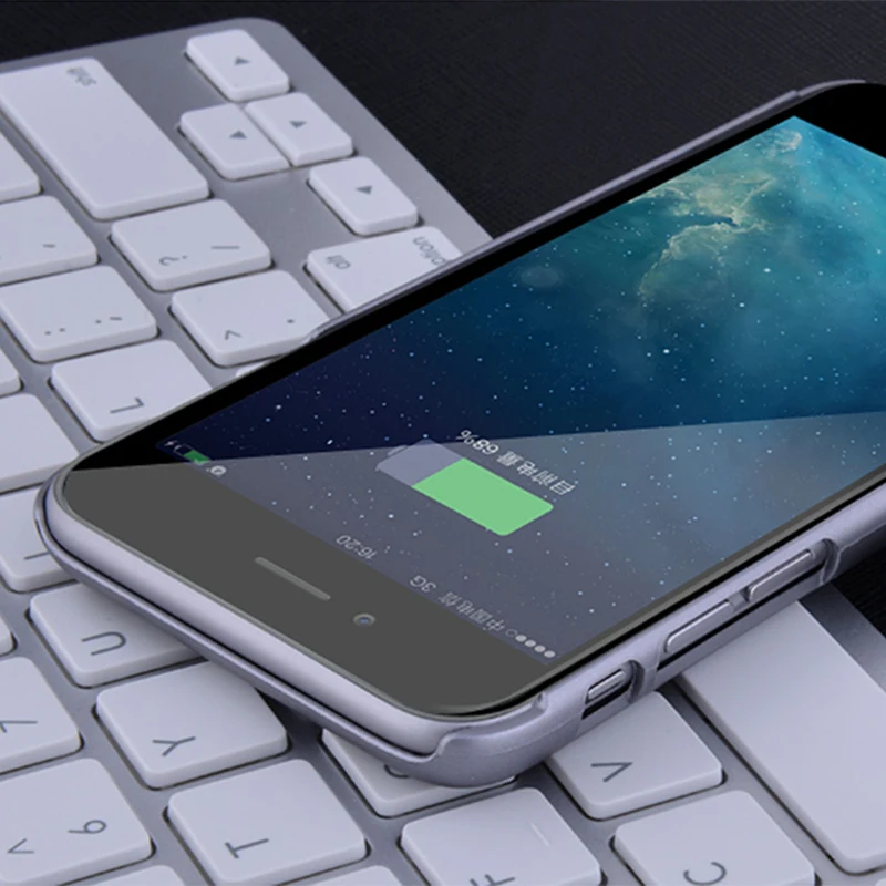 Для Apple iphone 7 plus Батарея Кейс 2000 мАч Ультратонкий смарт Внешний Портативный