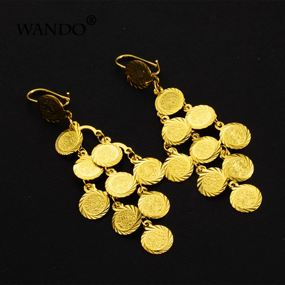 WANDO африканские серьги с кисточками для женщин золотые очаровательные ювелирные