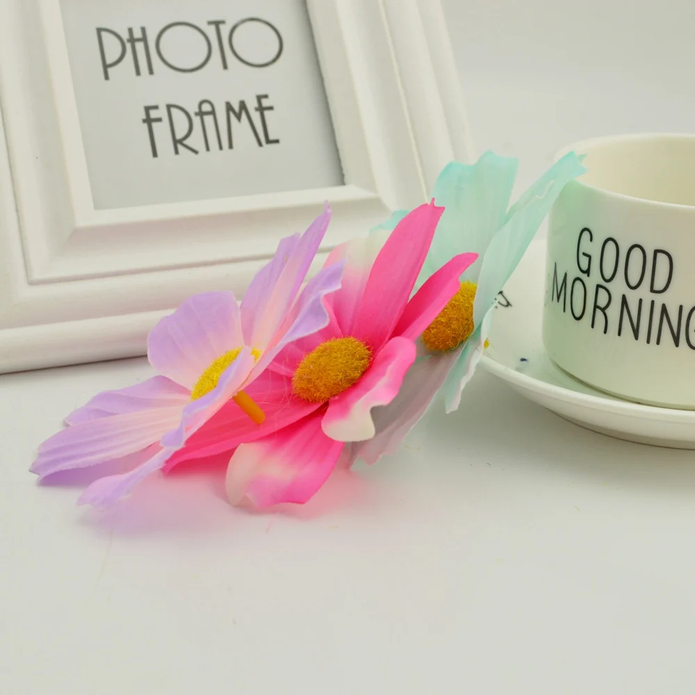 5 шт. шелковые свадебные подсолнухи дешевые искусственные Гербера diy Ручная