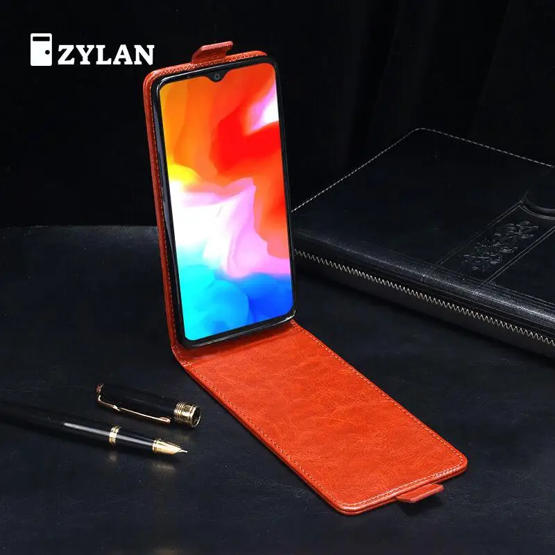 Чехол для zylan Oneplus 6 T Роскошный кожаный чехол кошелек One Plus 1 + с откидной крышкой и