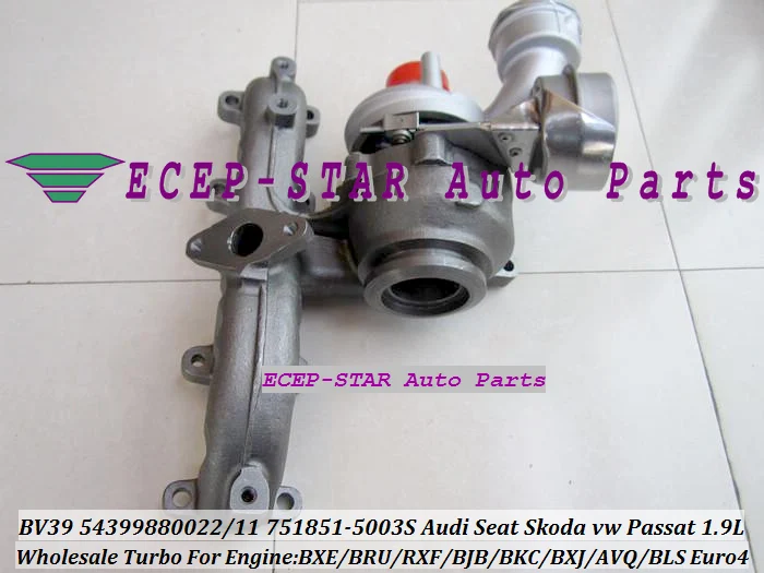 Бесплатная доставка BV39 VTG 22 54399700022 54399700011 751851 0003 турбо для Audi A3 Altea VW Caddy Golf Passat BJB AVQ