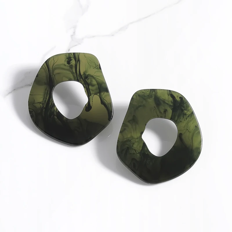 

Fashion Jewelry Personality Acetic Earrings for Women Marbling Drop Earring Bohemian Geometric Earrings Christmas Gift for Women